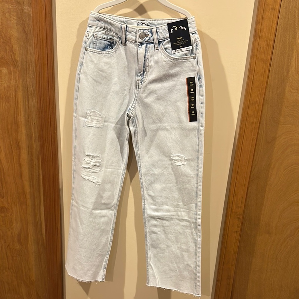 Light Blue Distressed Jeans